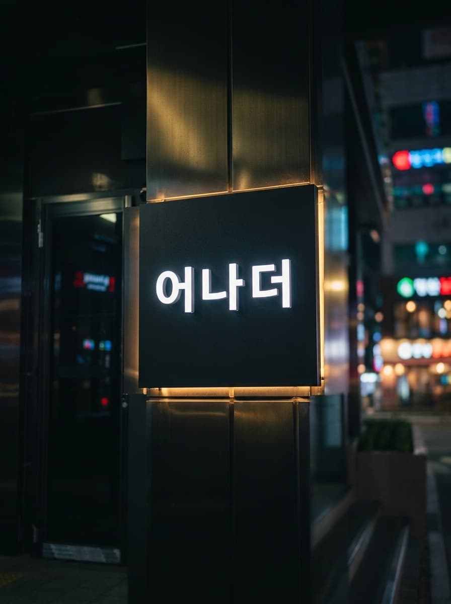 강남 어나더 간판 — 강남 쩜오 어나더 공식 홈페이지